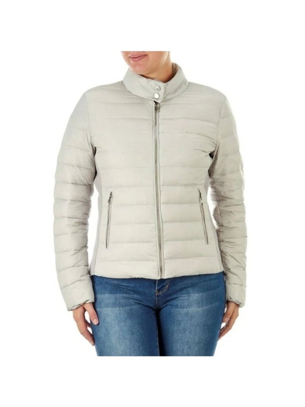 William Rast Gray Duck Down Feather Coat Jacket Medium $175